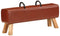 vidaXL - Gymbok - 110 - cm - echt - leer - bruin