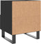 vidaXL - Nachtkastje - 40x35x47,5 - cm - bewerkt - hout - zwart