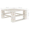 vidaXL - Tuintafel - pallet - hout - wit