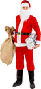 dressforfun - Herenkostuum kerstman XL - Klittenbandsluiting - Hoge laarzen van kunstleer