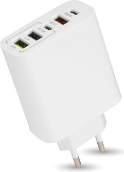 Nuvance USB Adapter - 5 Poorten - Snellaadfunctie - Wit