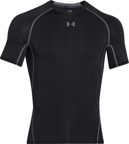 Under Armour HeatGear® Armour Compression Shirt Heren - Korte Mouw - UPF 30+ - Zwart (M)