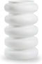Jodeco Bloemenvaas Bubbles - mat wit - glas - 19 x 30 cm - Moderne vaas