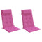 Stoelkussens 2 st hoge rug oxford stof roze