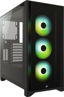 Corsair iCUE 4000X RGB - Mid-Tower ATX Behuizing - Gehard glas - Zwart