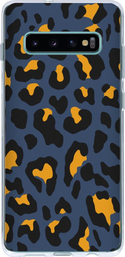 Hoesje Geschikt voor Samsung Galaxy S10 Plus Hoesje Siliconen - Design Backcover siliconen - Meerkleurig / Panther