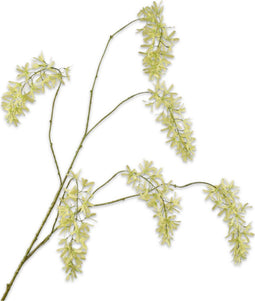 Silk-ka Kunstbloem-Zijden Bloemen Wisteriatak Groen 133 cm