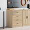 vidaXL - Garagekast - 60x51x85 - cm - massief - grenenhout - sonoma - eikenkleurig