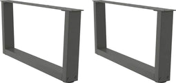 vidaXL - Eettafelpoten - 2 - st - V-vormig - 70x(30-31,3) - cm - staal - antraciet