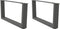 vidaXL - Eettafelpoten - 2 - st - V-vormig - 70x(30-31,3) - cm - staal - antraciet