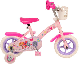 Paw Patrol Kinderfiets - Meisjes - 10 inch - Roze - Doortrapper