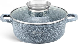 Edënbërg Stonetec Line - Kookpan/Braadpan met Deksel - 6,8 liter - 28 cm - Aluminium