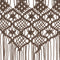 vidaXL - Gordijn - macramé - 140x240 - cm - katoen - taupe