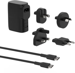 Belkin BoostCharge Hybride - Wandlader 25W + Powerbank 5000mAh - Reisadapterset - Zwart