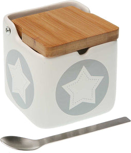 Suikerpot Versa Nord Stars Keramisch (8,5 x 9 x 8,5 cm)