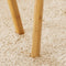 SoBuy FBT74-W - Bijzettafel Set van 2 - Wit Houten met Planken (2 stuks)