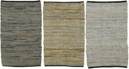 Vloerkleed leer l90b60cm a3