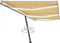 vidaXL - Luifel - automatisch - met - LED - en - windsensor - 600x350 - cm - geel - en - wit