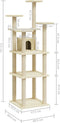 vidaXL - Kattenmeubel - met - sisal - krabpalen - 171 - cm - crèmekleurig