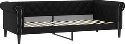 vidaXL - Slaapbank - 100x200 - cm - kunstleer - zwart