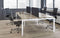 Hoogte verstelbare Bench werkplek Kubus breed 240CM bladkleur Ahorn framekleur Antraciet (Ral 7016) aantal werkplekken 4