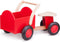 New Classic Toys® Road Star - Houten Bakfiets - EVA rubber wielen - Rood