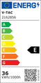 V-TAC VT-1249 - LED Batten Armatuur - 120cm - 36W - IP65 Waterdicht - 4800 Lumen - 4000K Neutraal Wit