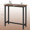 Woltu Bar tafel met metalen frame en spaanplaat blad - Vintage hout - 100 x 40 x 100 cm