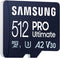 Samsung Pro Ultimate - microSD kaart 512GB - UHS-I tot 200/130 MB/s (1 stuk)