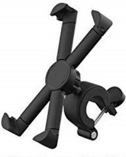 Muvit, 360° draaibare smartphonehouder voor scooters en fietsen, Zwart