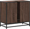 vidaXL - Wastafelkast - 65x33x60 - cm - bewerkt - hout - bruin - eikenkleur