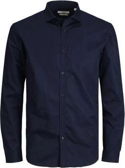 JACK&JONES JPRBLACARDIFF - Heren Overhemd L/S - Casual - Navy Blazer - M