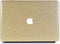 Lunso Geschikt voor MacBook Air 13 inch (2010-2017) cover hoes - case - glitter goud