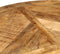 vidaXL - Eettafel - Ø110x76 - cm - massief - ruw - mangohout