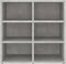 vidaXL - Schoenenkast - 52,5x30x50 - cm - betongrijs