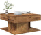 vidaXL - Salontafel - 55x55x30 - cm - bewerkt - hout - oud - houtkleurig