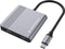 Conceptronic DONN13G - USB 3.2 Gen 1 Type-C Hub - 4K Ultra HD - Grijs