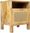 Liviza Nachtkastje Mona - Mangohout - Rechthoek Bruin - 50 cm , 35 cm , 40 cm