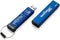 iStorage datAshur Pro - Beveiligde USB Stick - AES 256-bit encryptie - 64GB Blauw