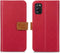 iMoshion Hoesje Geschikt voor Samsung Galaxy A41 Hoesje Met Pasjeshouder - iMoshion Luxe Canvas Bookcase - Rood