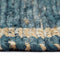 vidaXL - Vloerkleed - handgemaakt - 80x160 - cm - jute - blauw