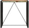 vidaXL - Bartafel - 110x55x110 - cm - gerecycled - massief - hout
