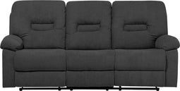 BERGEN - Driezitsbank - Donkergrijs - Polyester