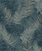 DUTCH WALLCOVERINGS Behang Palm petrolblauw