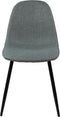 Kick eetkamerstoel Noor - Set van 4 - Comfortabele stof - Groen (set van 4)