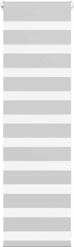 vidaXL - Zebra - rolgordijn - 50x100 - cm - stofbreedte - 45,9cm - lichtgrijs