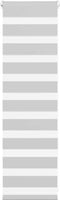 vidaXL - Zebra - rolgordijn - 50x100 - cm - stofbreedte - 45,9cm - lichtgrijs