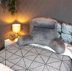 Aidapt Leeskussen - Hoofdsteun - Luxe suedette - Grijs