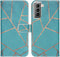 iMoshion Hoesje Geschikt voor Samsung Galaxy S21 Hoesje Met Pasjeshouder - iMoshion Design Softcase Bookcase - Meerkleurig / Blue Graphic