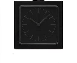 LEFF amsterdam - Block - Alarm - Zwart/Zwart - Design - Staande Klok
